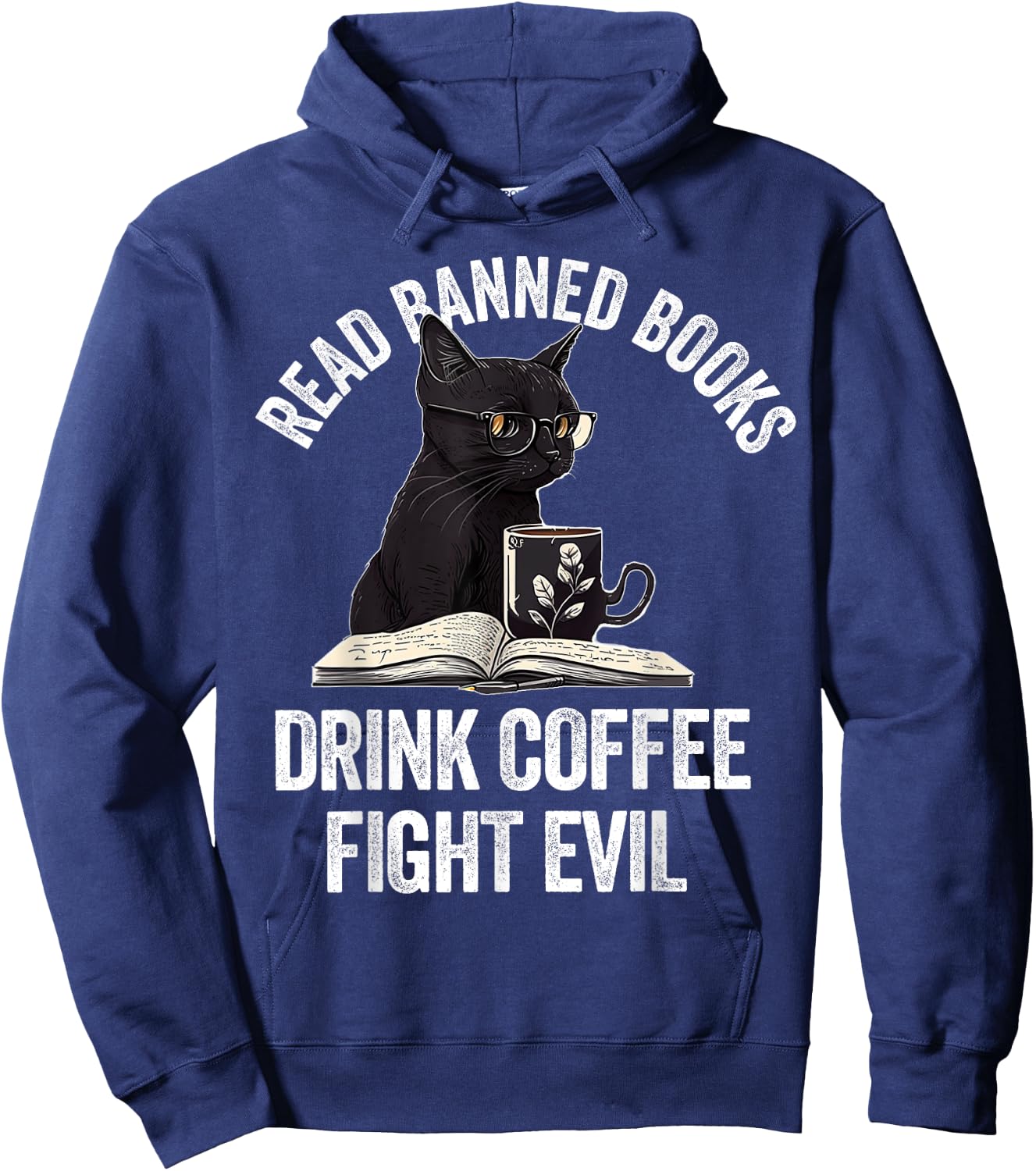 I Read Banned Books Lover BookWorm Love Banned Books Hoodie - Hoodie | Navy