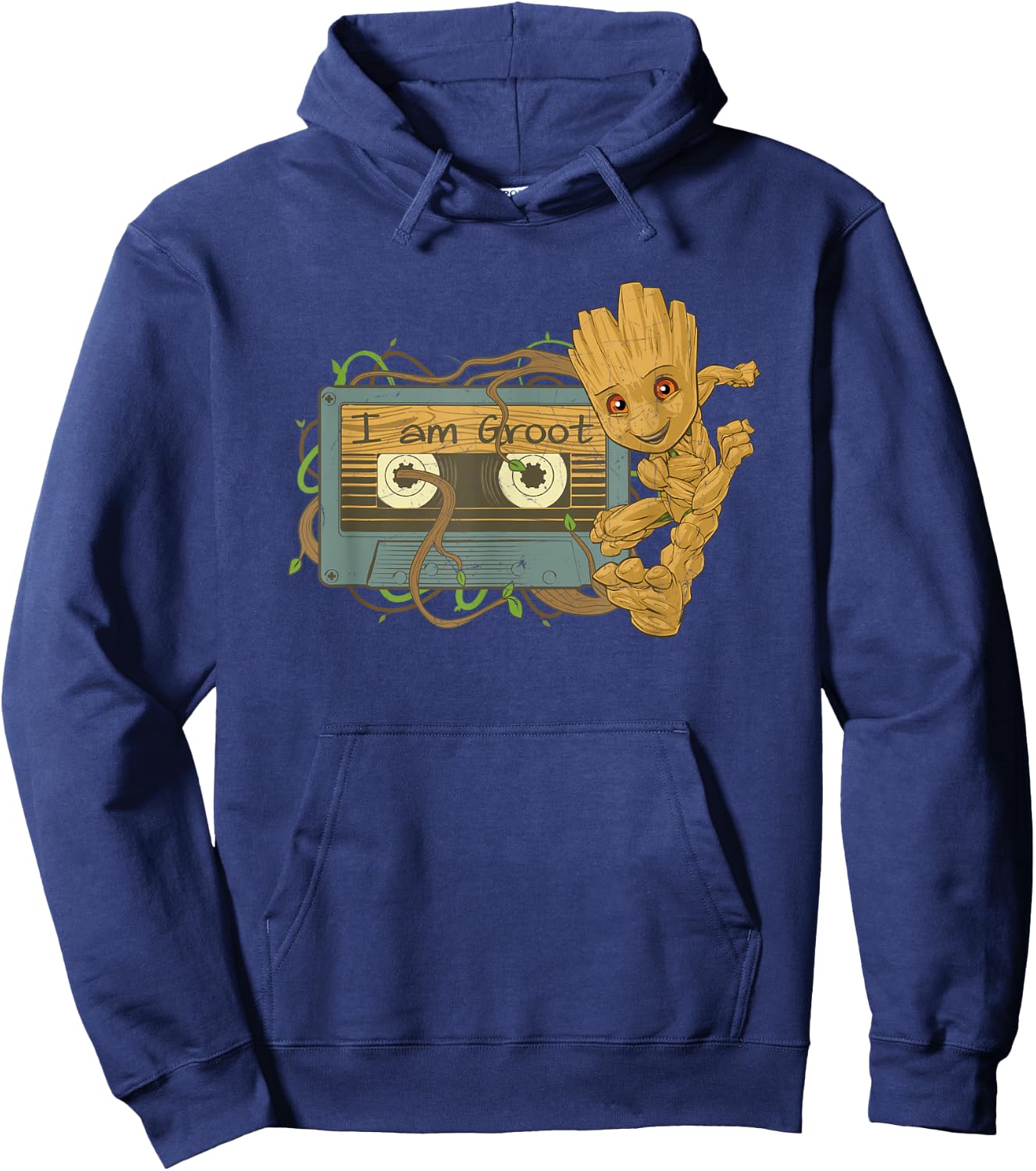 Marvel Guardians of The Galaxy I Am Groot Mixtape Small Hoodie - Hoodie | Navy