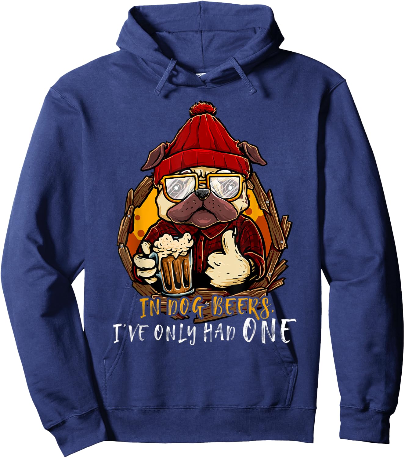 Funny In Dog Beer I've Only Had One Dog Owner Drinking Beer Women Hoodie - Hoodie | Navy