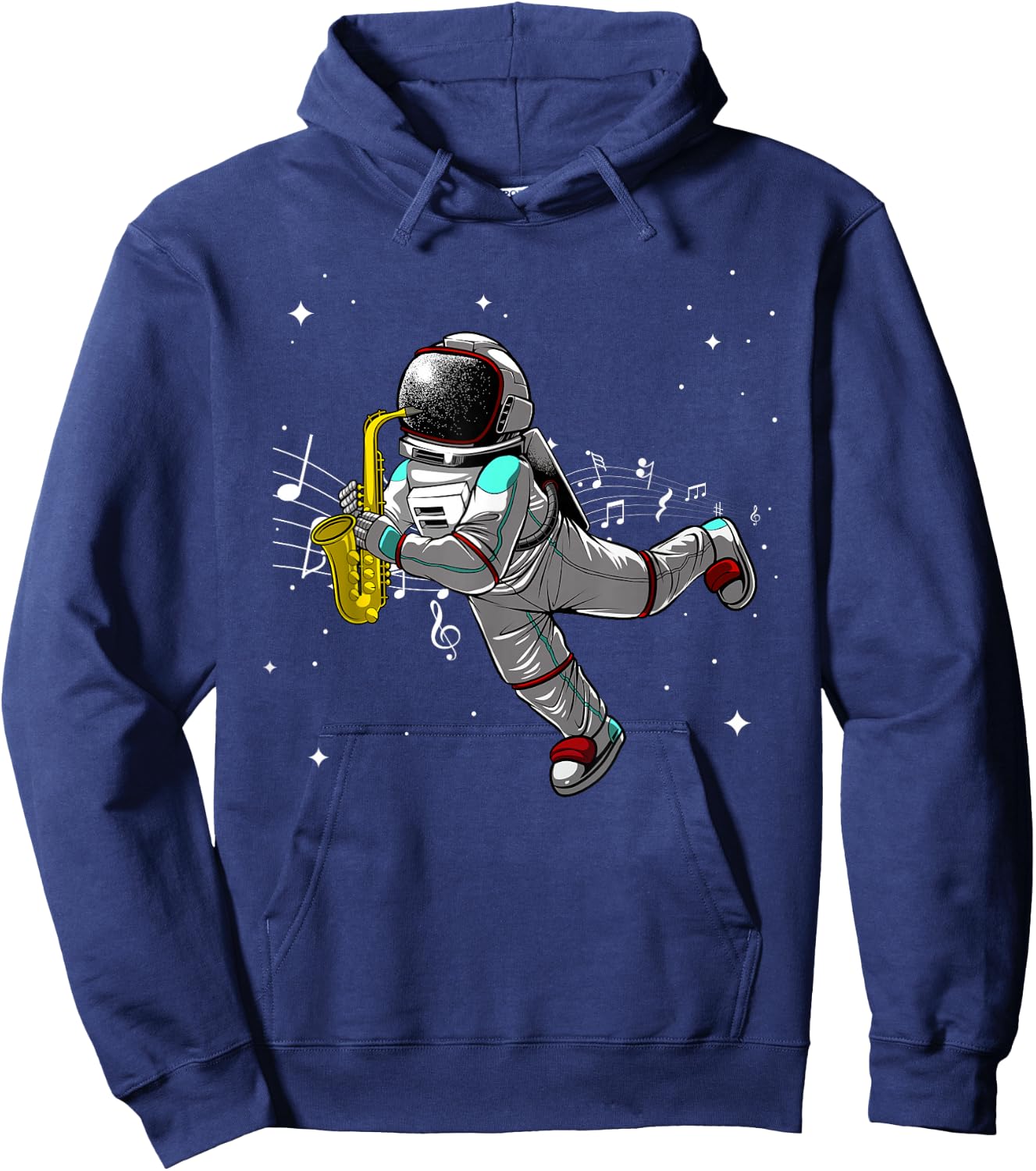 Cool Saxophone Women Astronaut Jazz Musician Players Hoodie - Hoodie | Navy