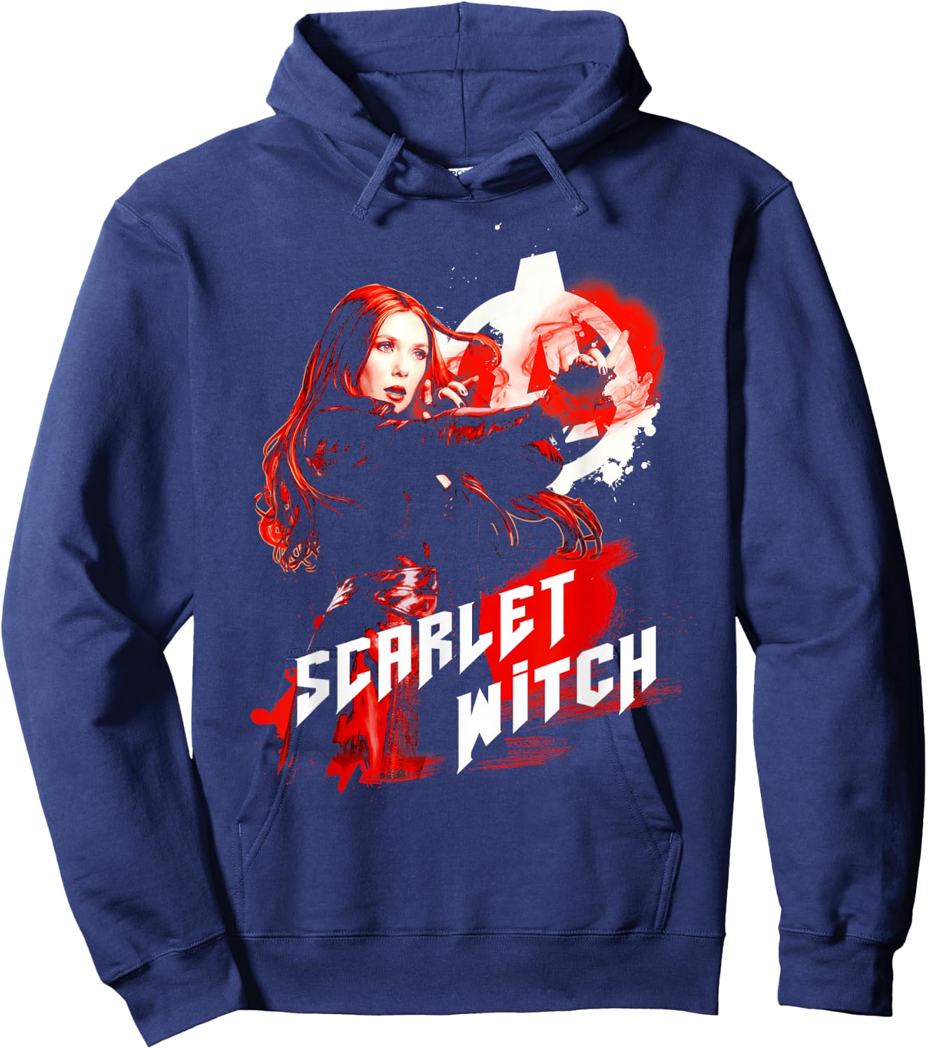 Marvel Infinity War Scarlet Witch Red Splat Graphic Hoodie - Hoodie | Navy