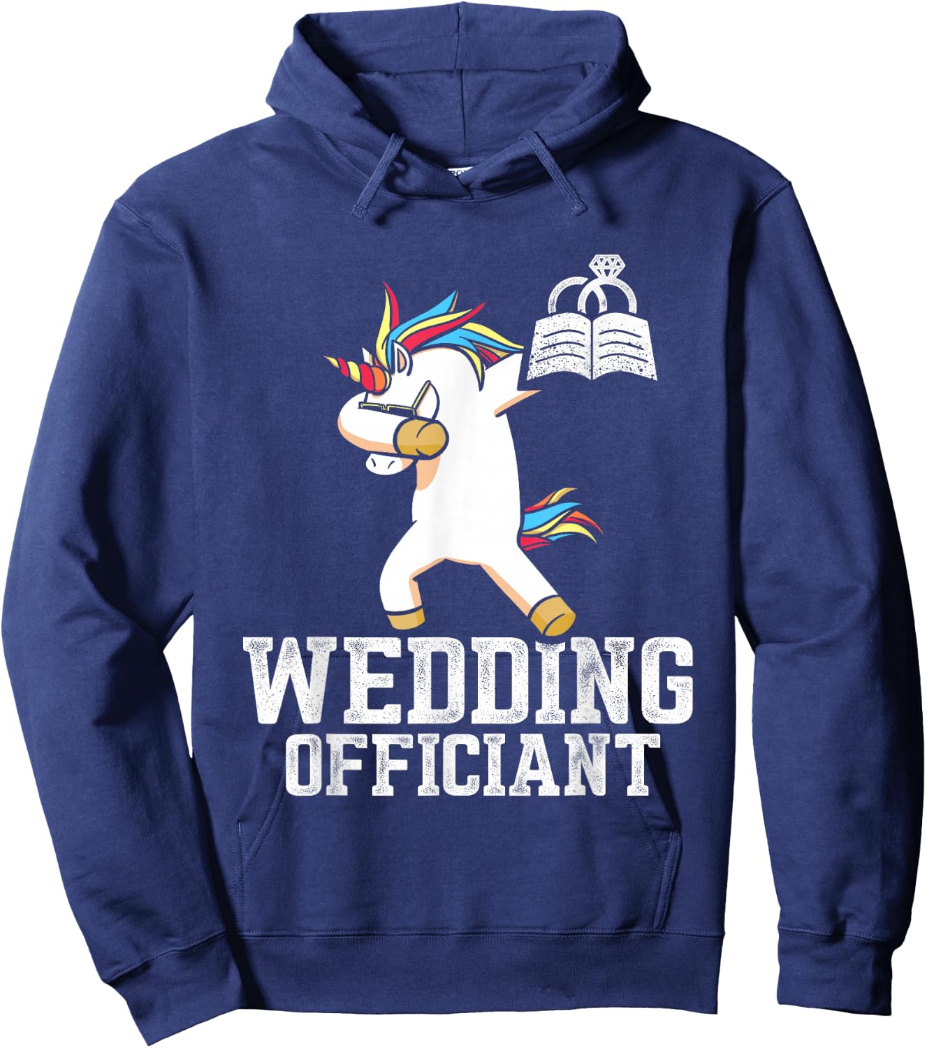 Wedding Officiant US Arts Internet Ordained Minister Gift Hoodie - Hoodie | Navy
