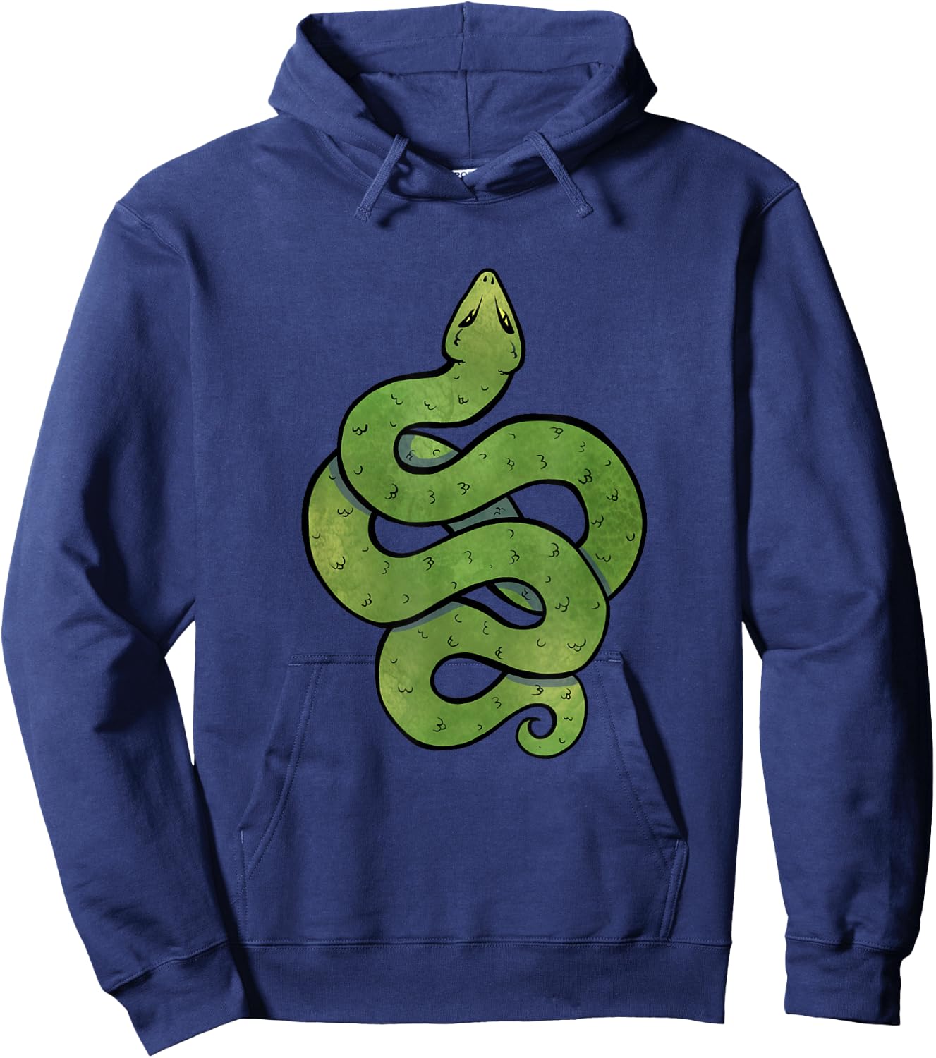 Green Snake Art Snake Symbol Hoodie - Hoodie | Navy