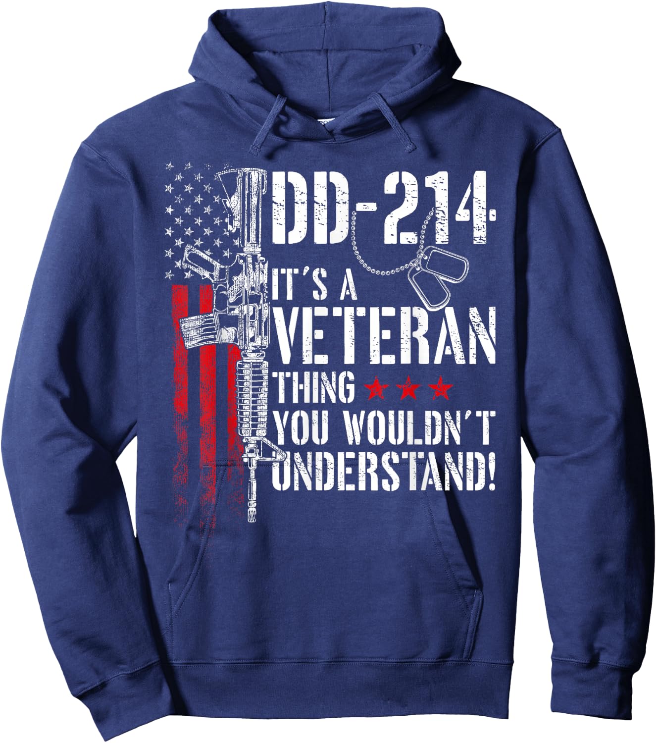 DD-214 It's A Veteran Thing You Wouldn't Understand Hoodie - Hoodie | Navy