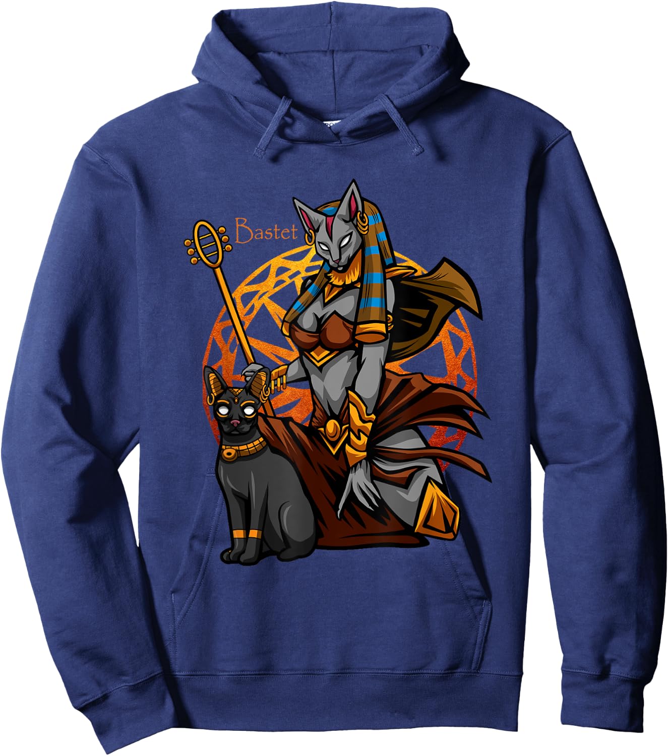 Bastet Egypt Cat Goddess - Ancient Egyptian Mythology Gods Hoodie - Hoodie | Navy