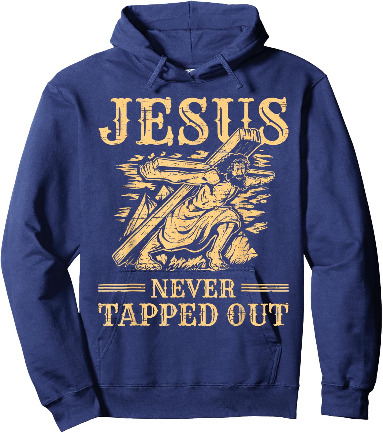Easter Jesus never Tapped out Resurrection Sunday Rabbit Hoodie - Hoodie | Navy