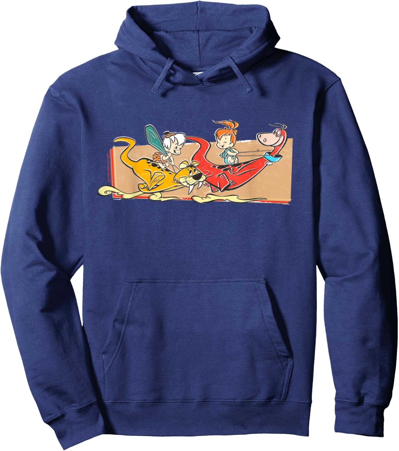 The Flintstones Pebbles and Bam Bam Race Hoodie - Hoodie | Navy
