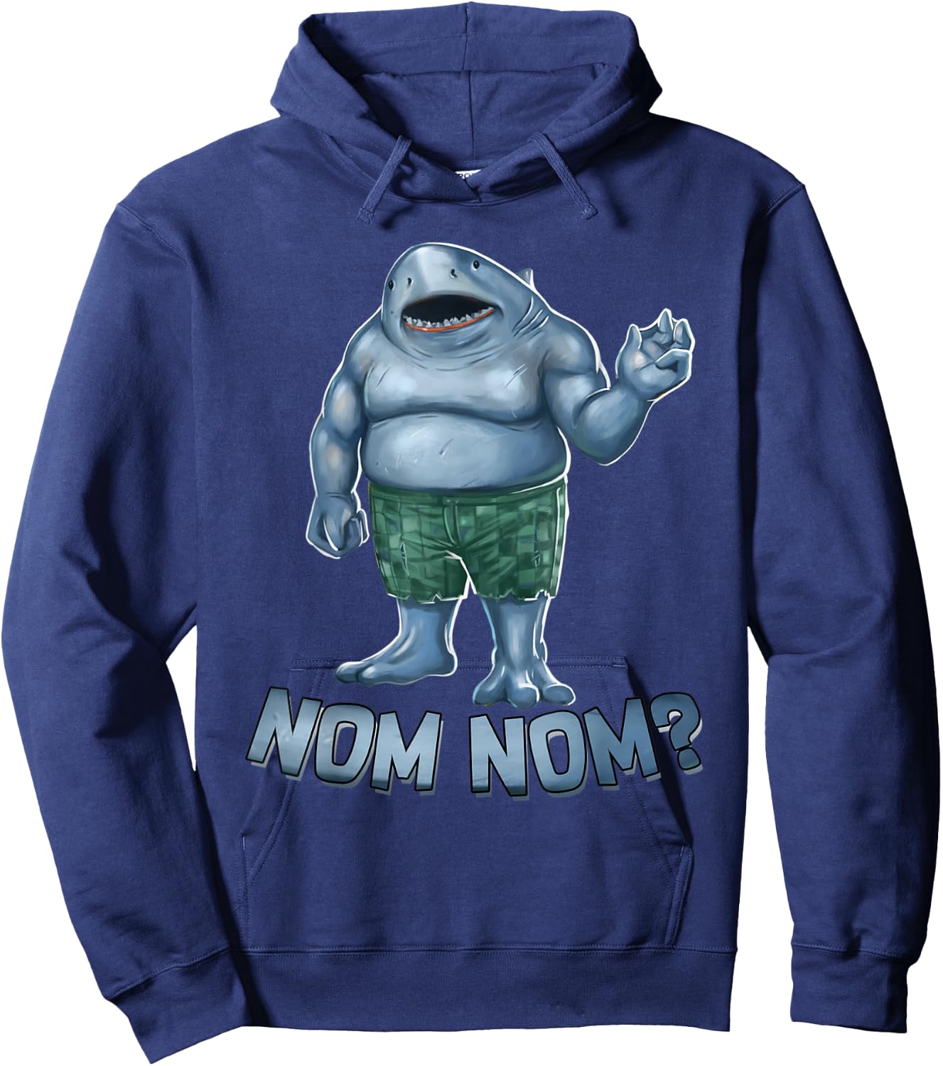Big Shark In The Squad Nom Nom Funny Movie Character Hoodie - Hoodie | Navy