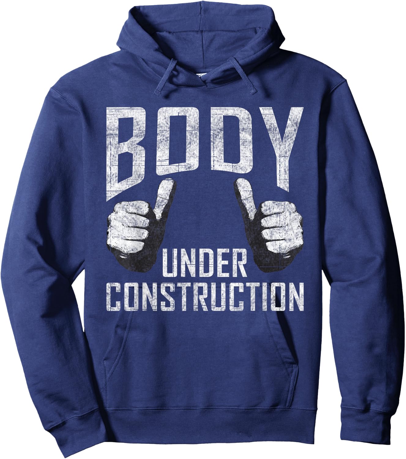 Body under Construction Gym Workout Bodybuilding Hoodie - Hoodie | Navy