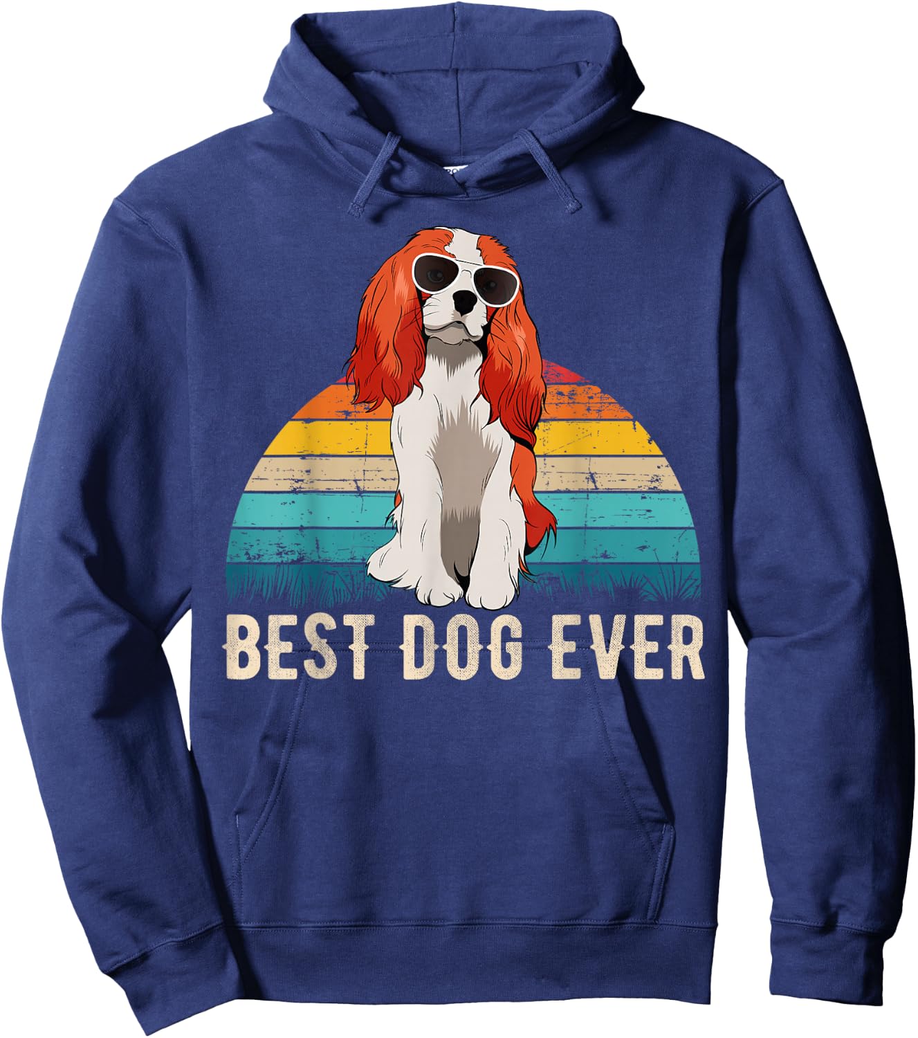 Cavalier King Charles Spaniel Dog Men Women Girls Kids Hoodie - Hoodie | Navy
