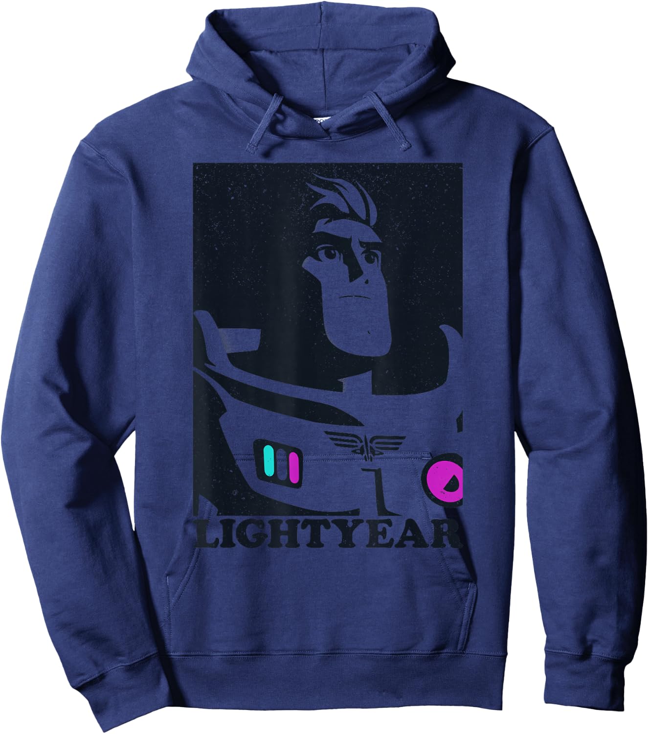 Disney Pixar Lightyear Buzz Lightyear Heroic Portrait Hoodie - Hoodie | Navy