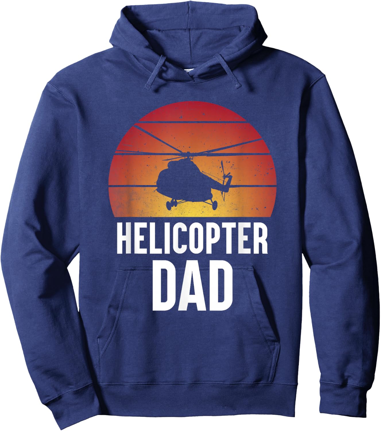 Helicopter Dad Men Boys Husband Aircraft Helicopter Pilot Hoodie - Hoodie | Navy