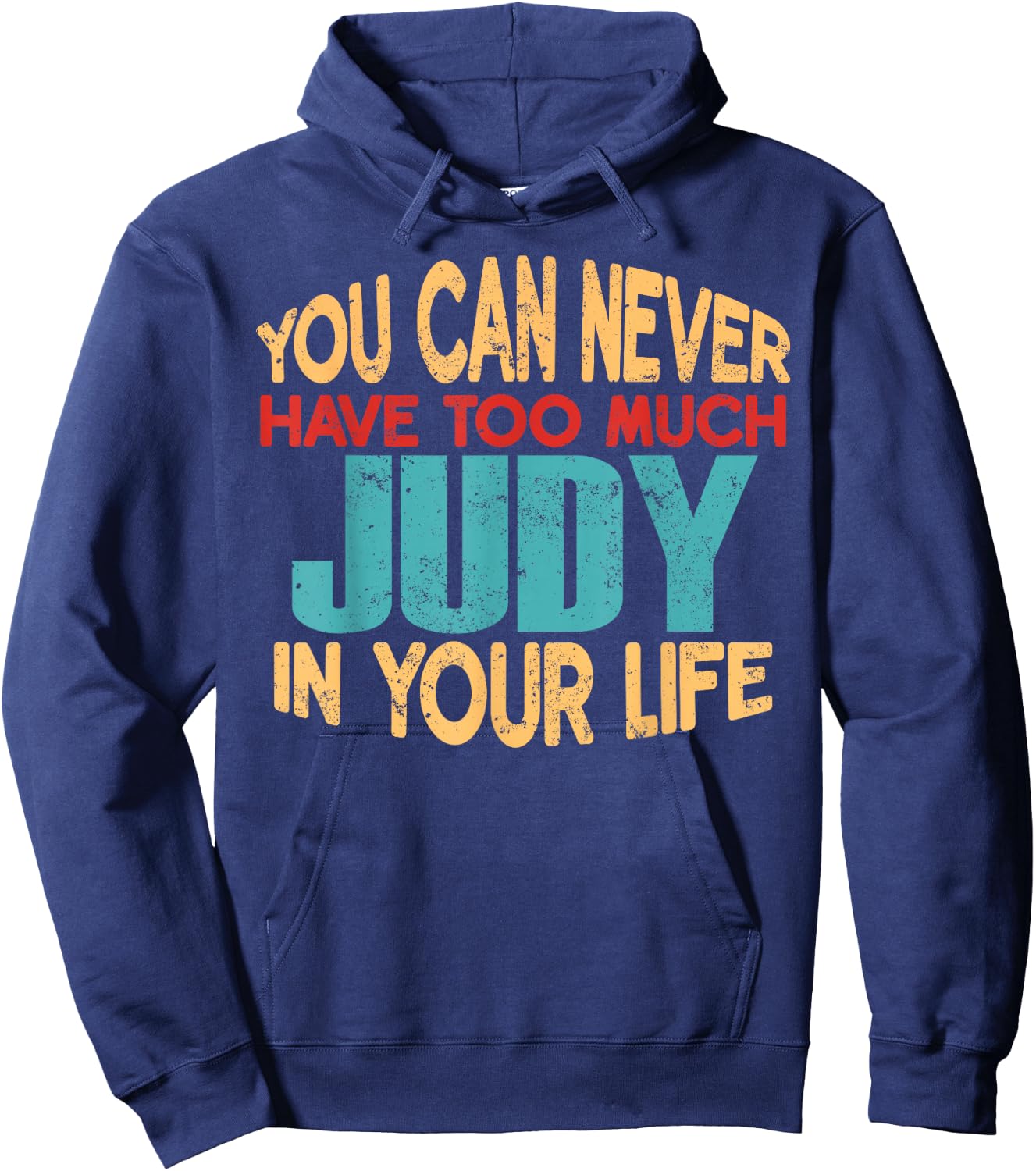 Funny Judy Personalised First Name Joke Item Hoodie - Hoodie | Navy