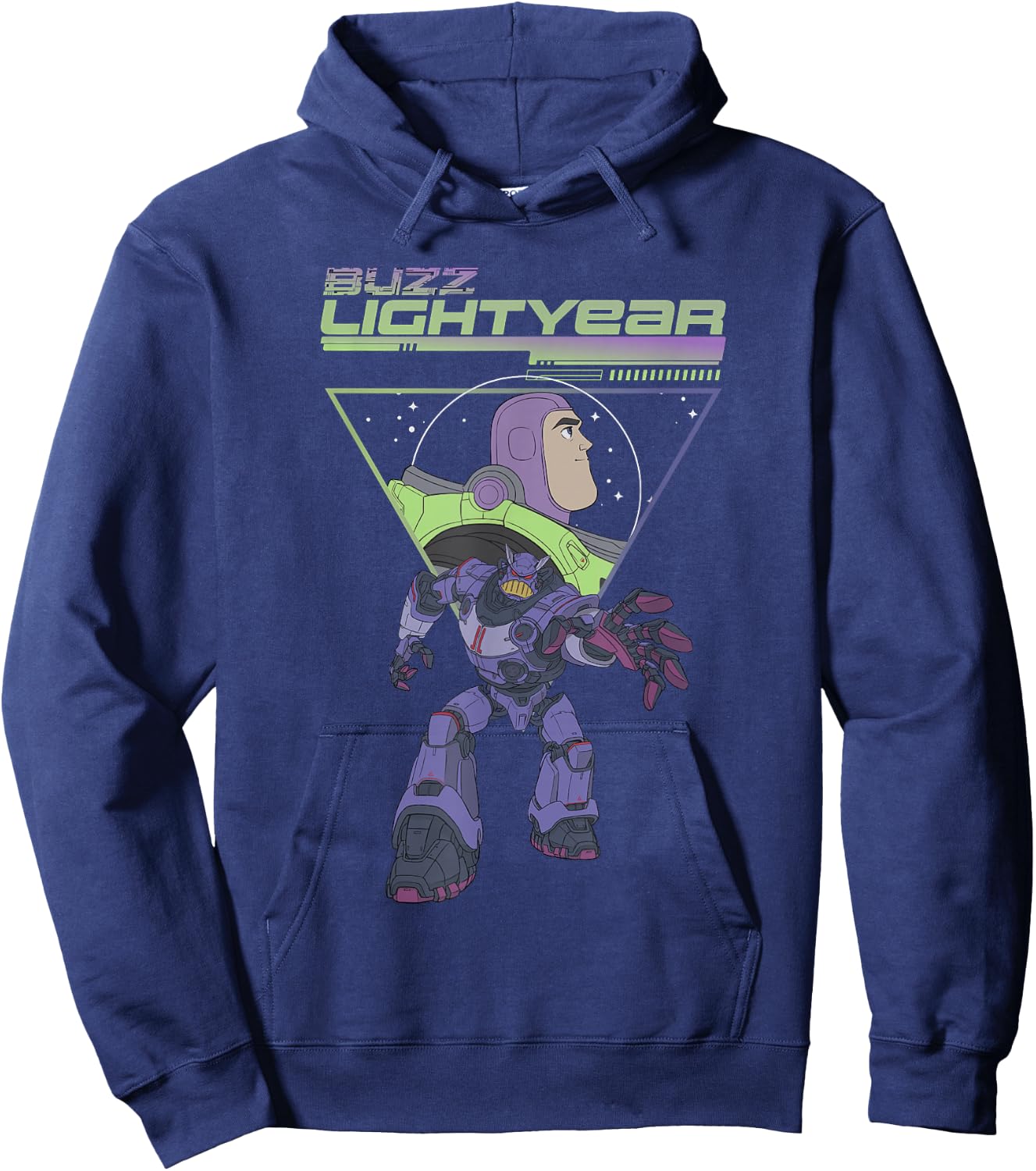 Disney Pixar Lightyear Buzz VS Emperor Zurg Vintage Poster Hoodie - Hoodie | Navy