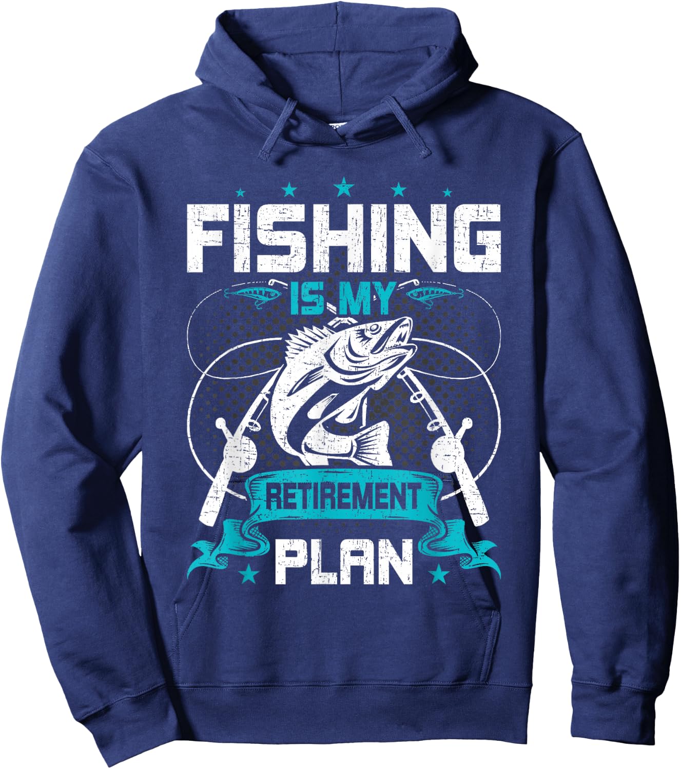 My Retirement Plan is Fishing Fly Fishing Retired Hoodie - Hoodie | Navy