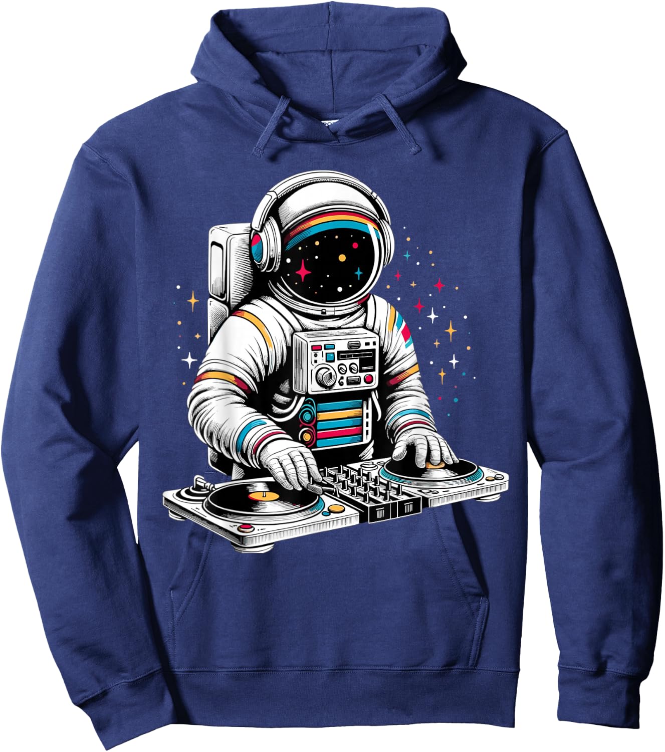 Astronaut DJ Planets Space Hoodie - Hoodie | Navy