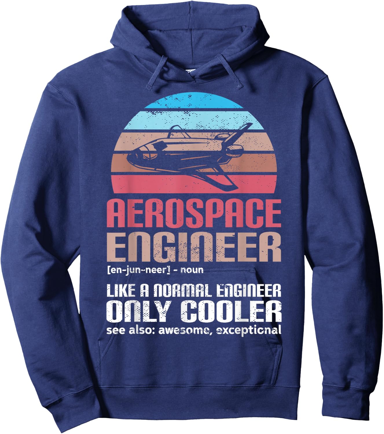Aerospace Engineer Funny Rocket Science Hoodie - Hoodie | Navy