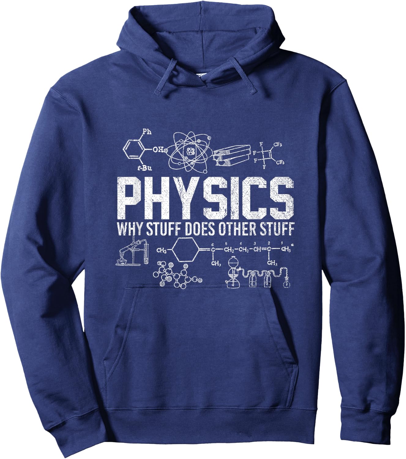 Funny Scientist Physicist Professor Grad Student Physics Hoodie - Hoodie | Navy