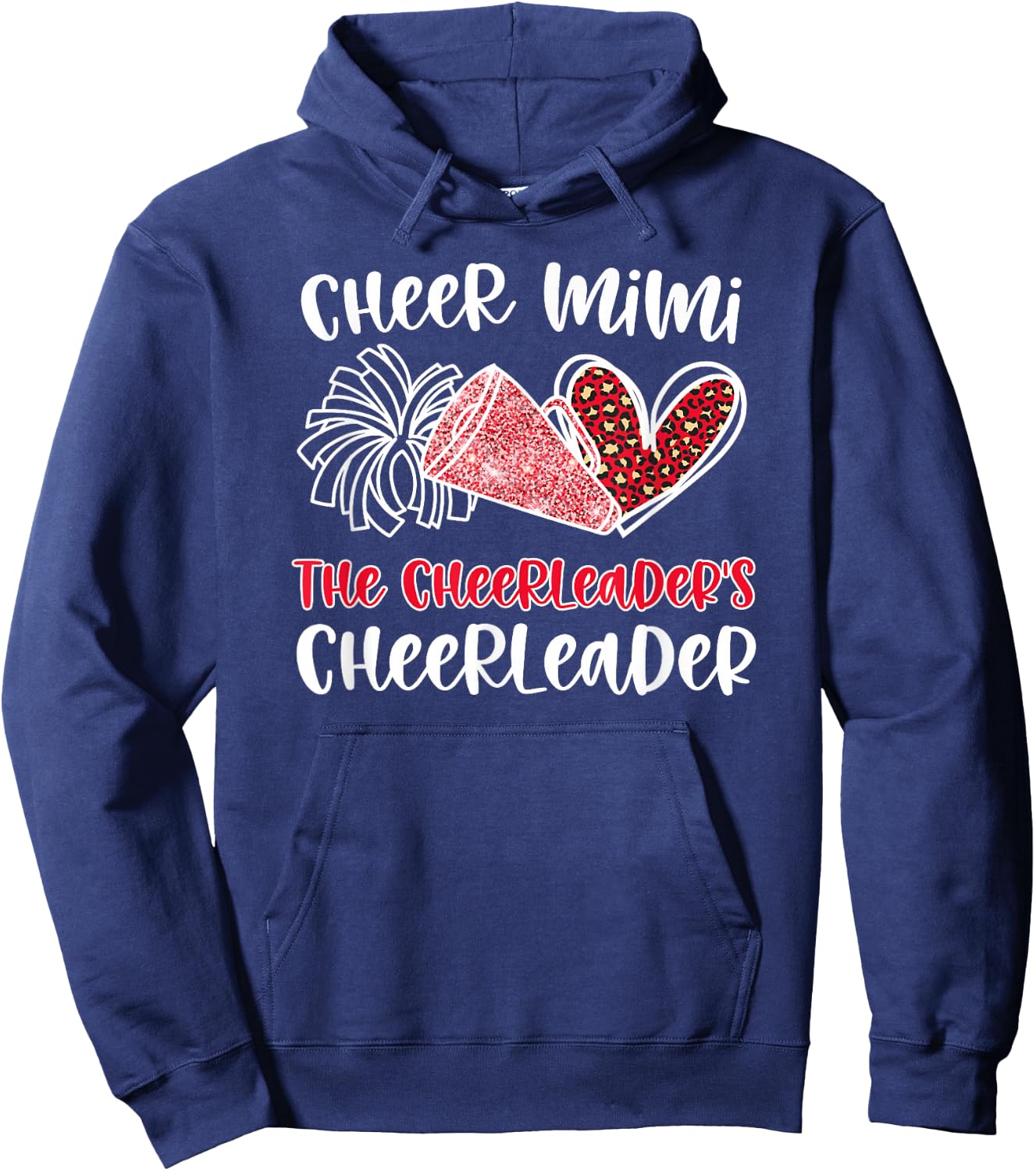 Cheer Mimi Cheerleader Mimi Grandma Of A Cheerleader Mimi Hoodie - Hoodie | Navy