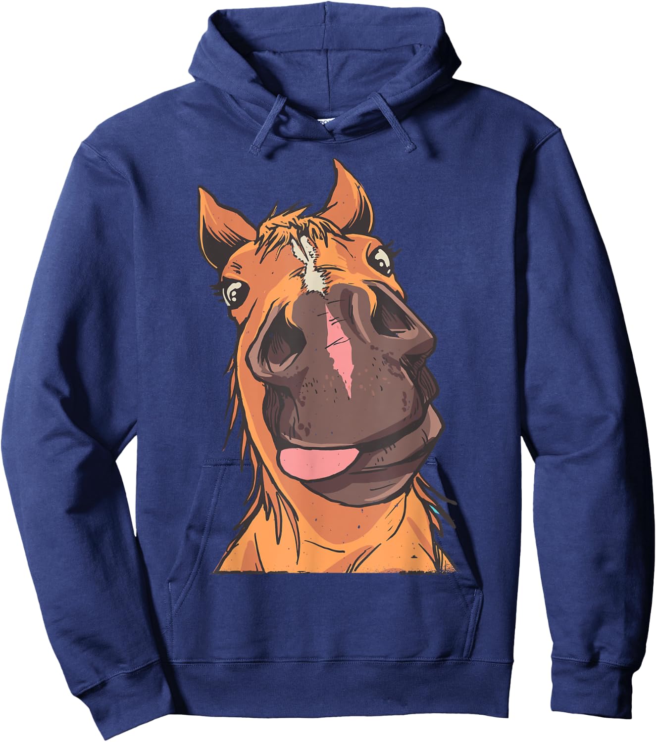 Horse Gifts Funny Horse Riding - -Adult, Black, Short Sleeve, Classic Fit, Small Hoodie - Hoodie | Navy