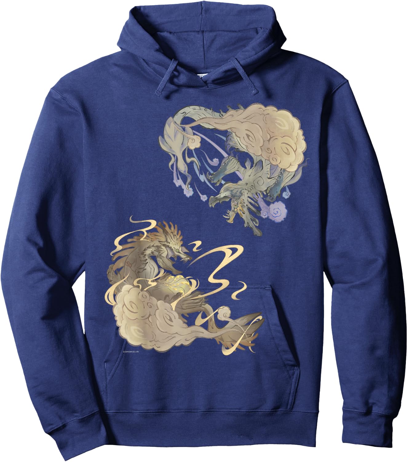 MH RISE Thunder Serpent Narwa&Wind Serpent Ibushi Hoodie - Hoodie | Navy