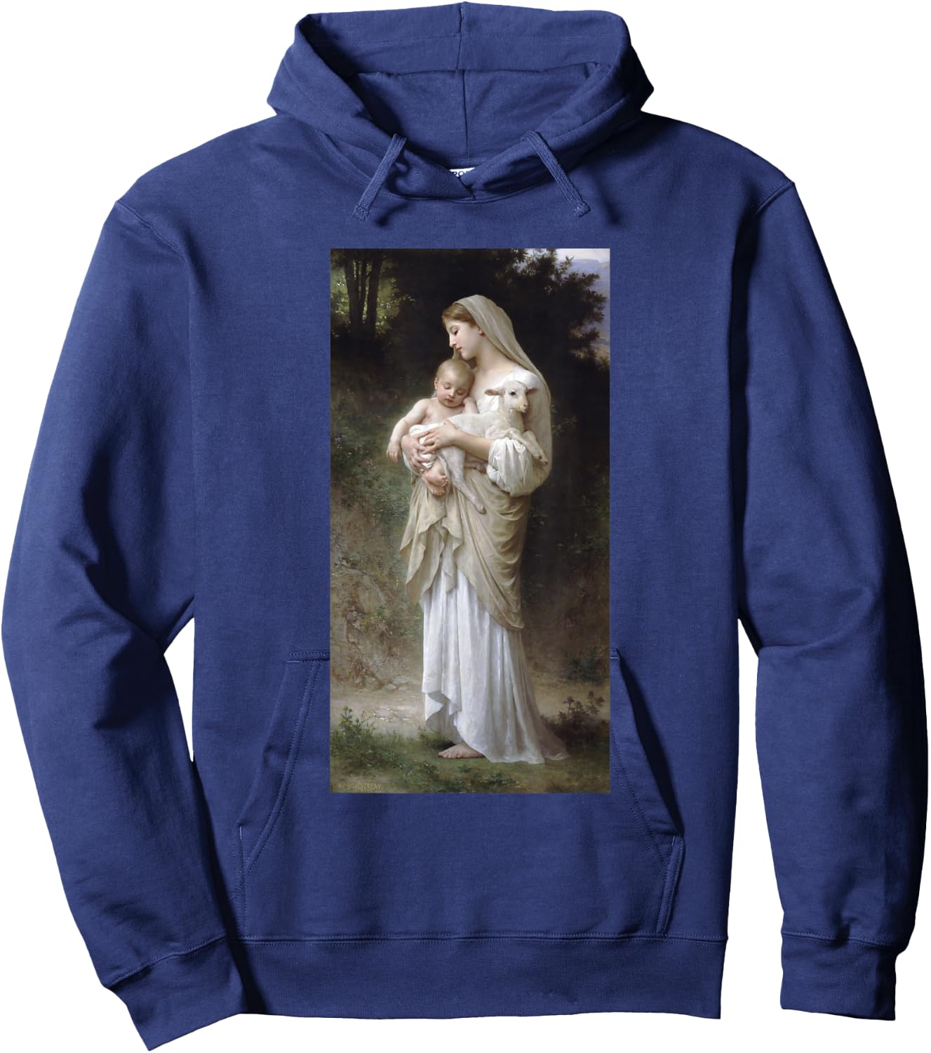 Innocence by William-Adolphe Bouguereau Christian Art Hoodie - Hoodie | Navy