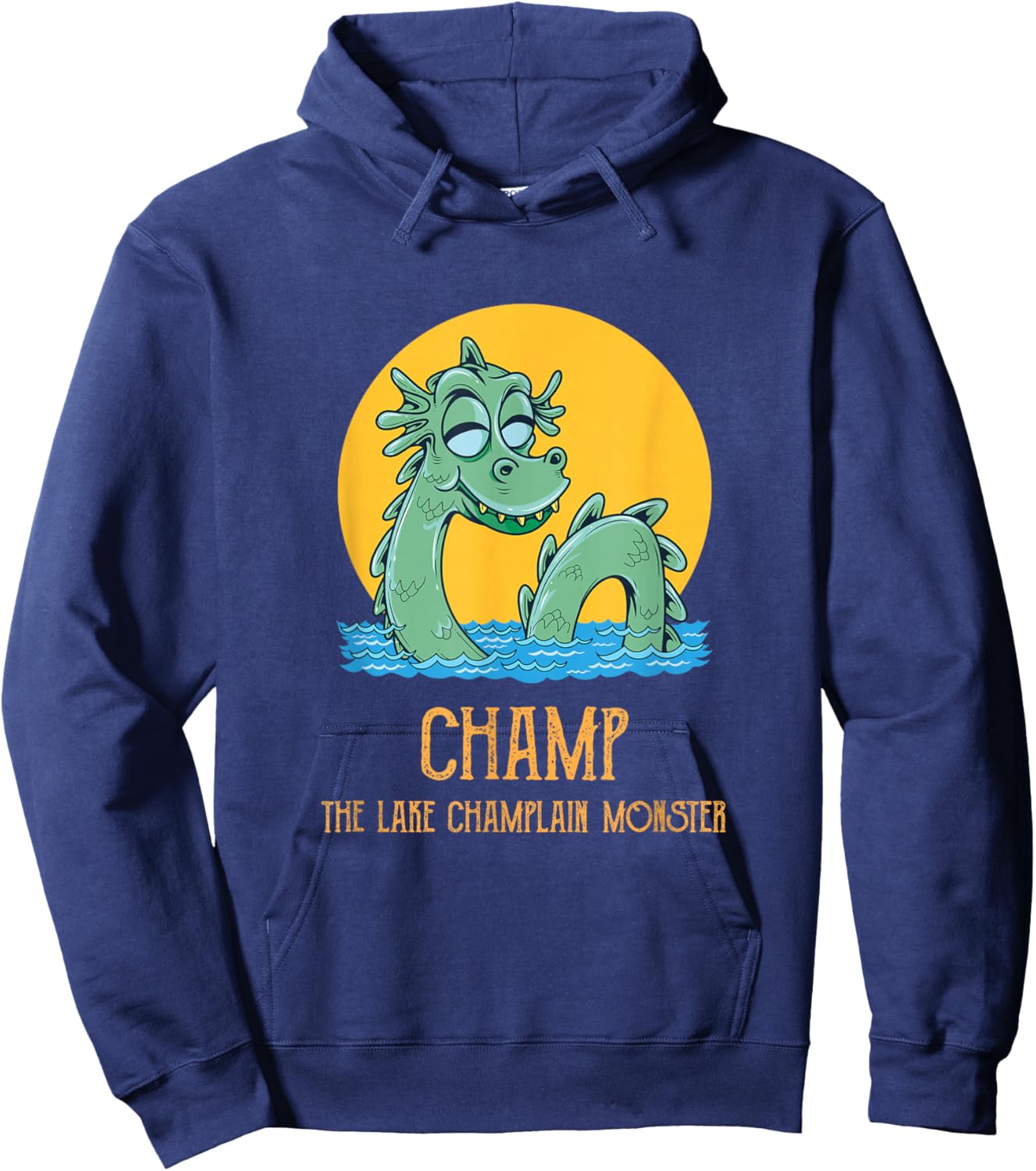 Champ The Lake Champlain Loch Ness Monster Cryptozoology Hoodie - Hoodie | Navy