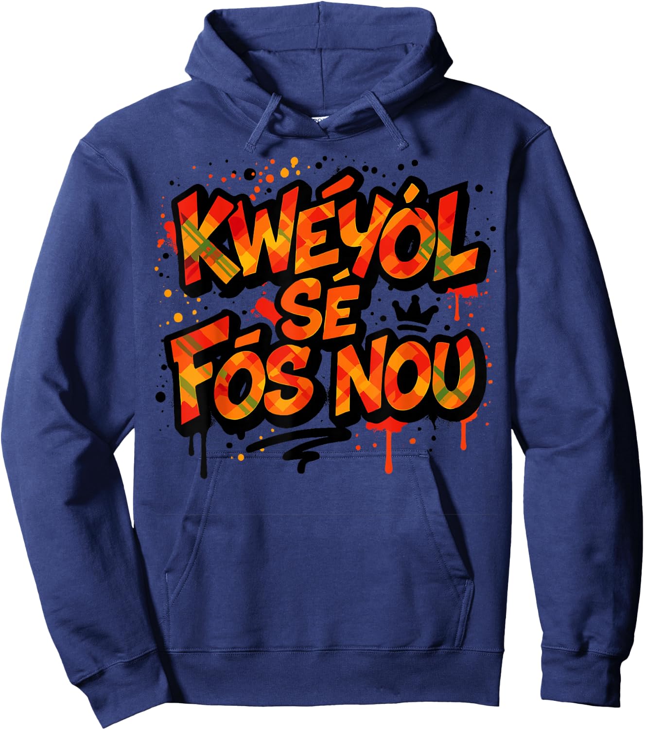 Creole Day St. Lucia, Jounen Kweyol Dominica Boys, Kids Hoodie - Hoodie | Navy