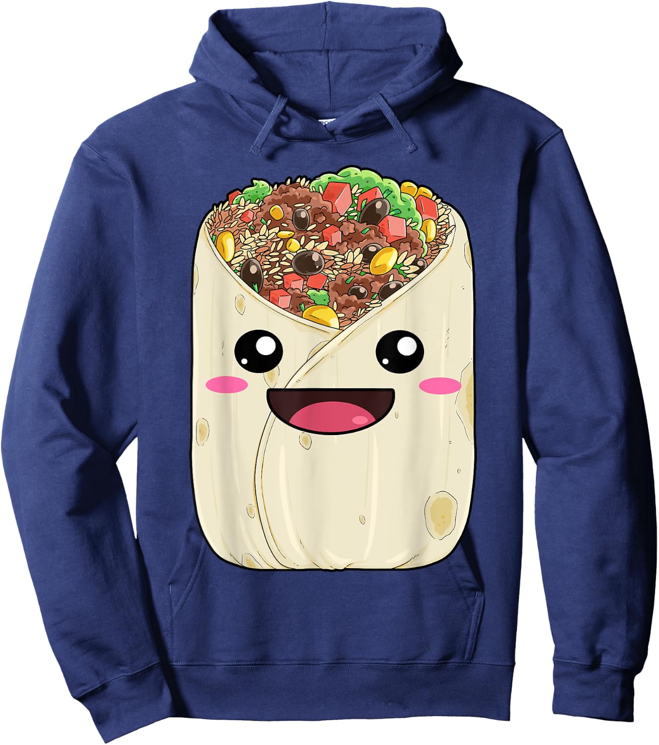National Burrito Day Mexican Tortilla Guacamole Taco Hoodie - Hoodie | Navy