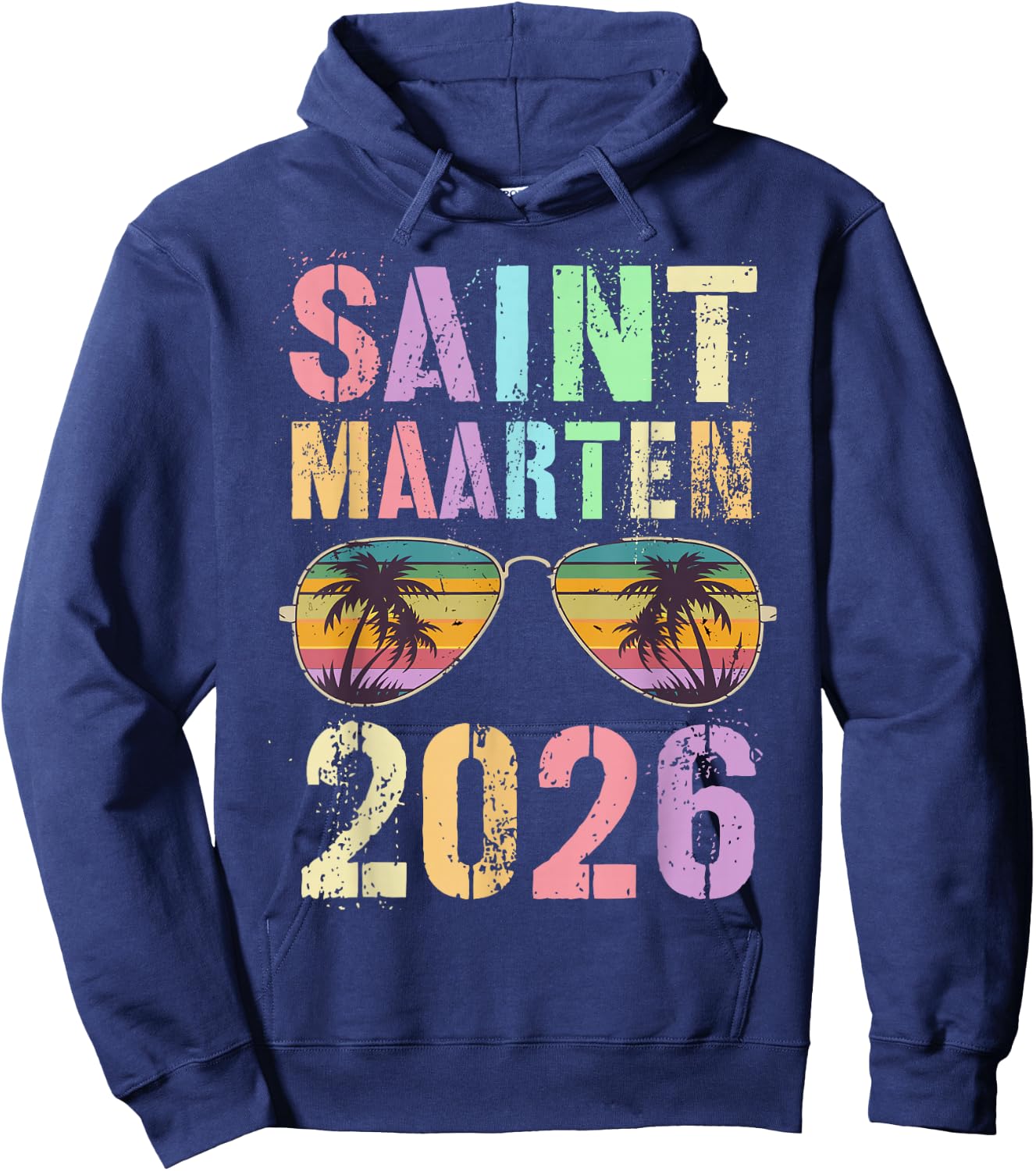 Cute Saint Maarten 2026 Trip Swim Vacay Matching BFF Mom Hoodie - Hoodie | Navy