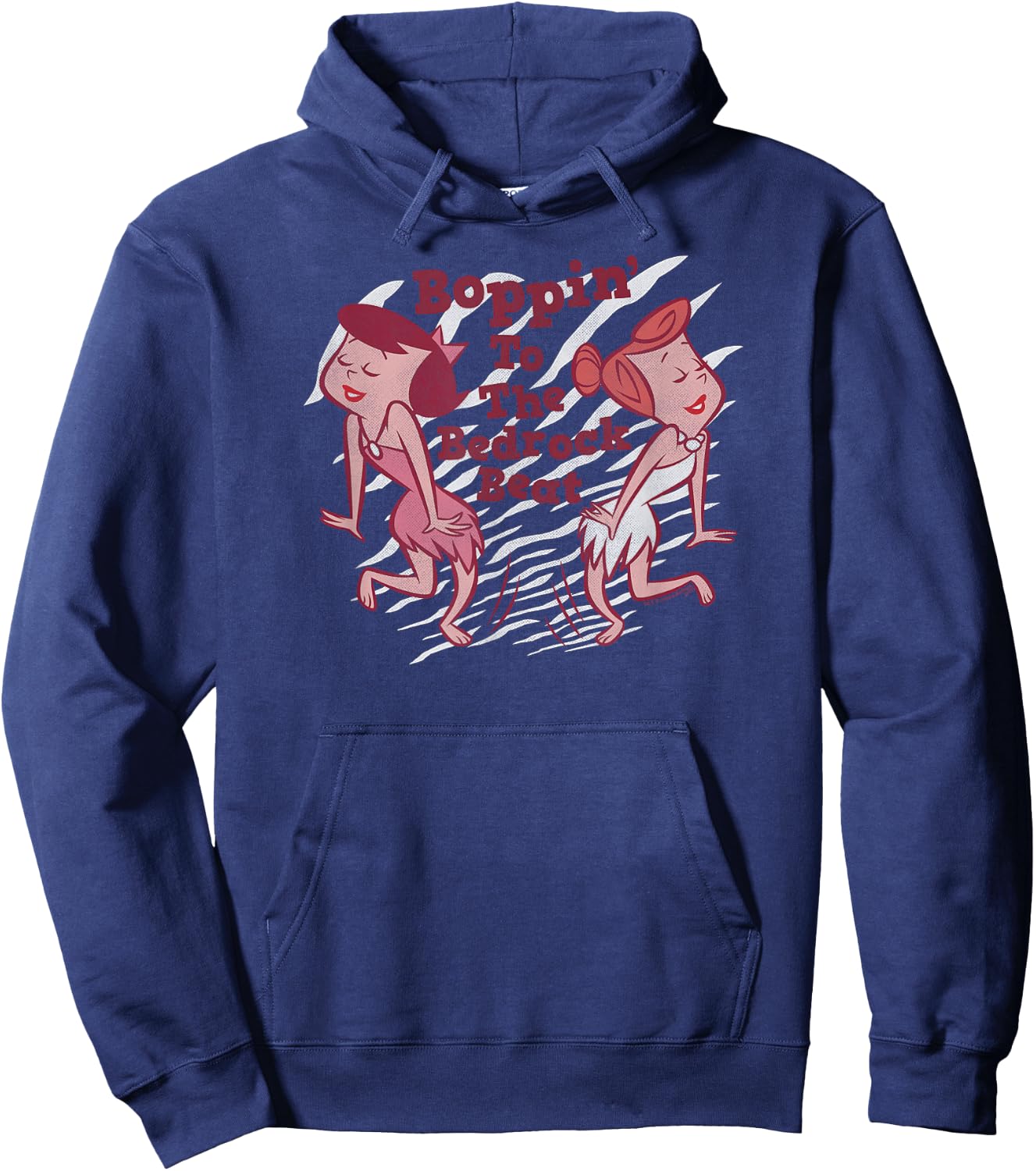 The Flintstones Betty and Wilma Boppin' Hoodie - Hoodie | Navy