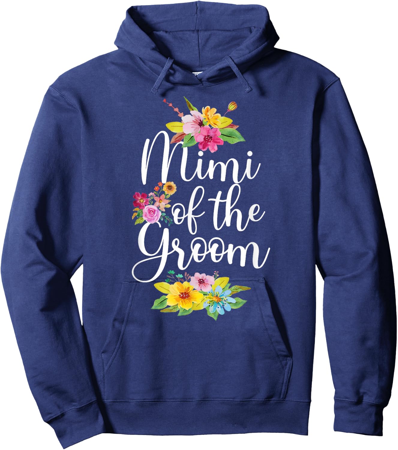 Mimi Of The Groom Mimi Flowers Groom's Mimi Hoodie - Hoodie | Navy