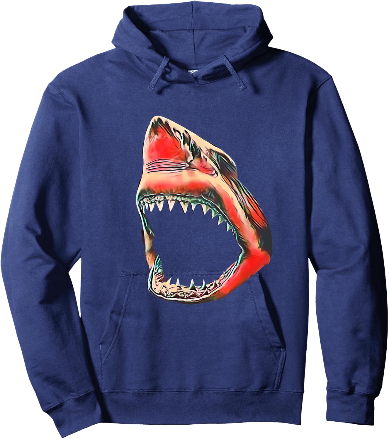 Great White Shark colorful Sharks Predator Shark Hoodie - Hoodie | Navy