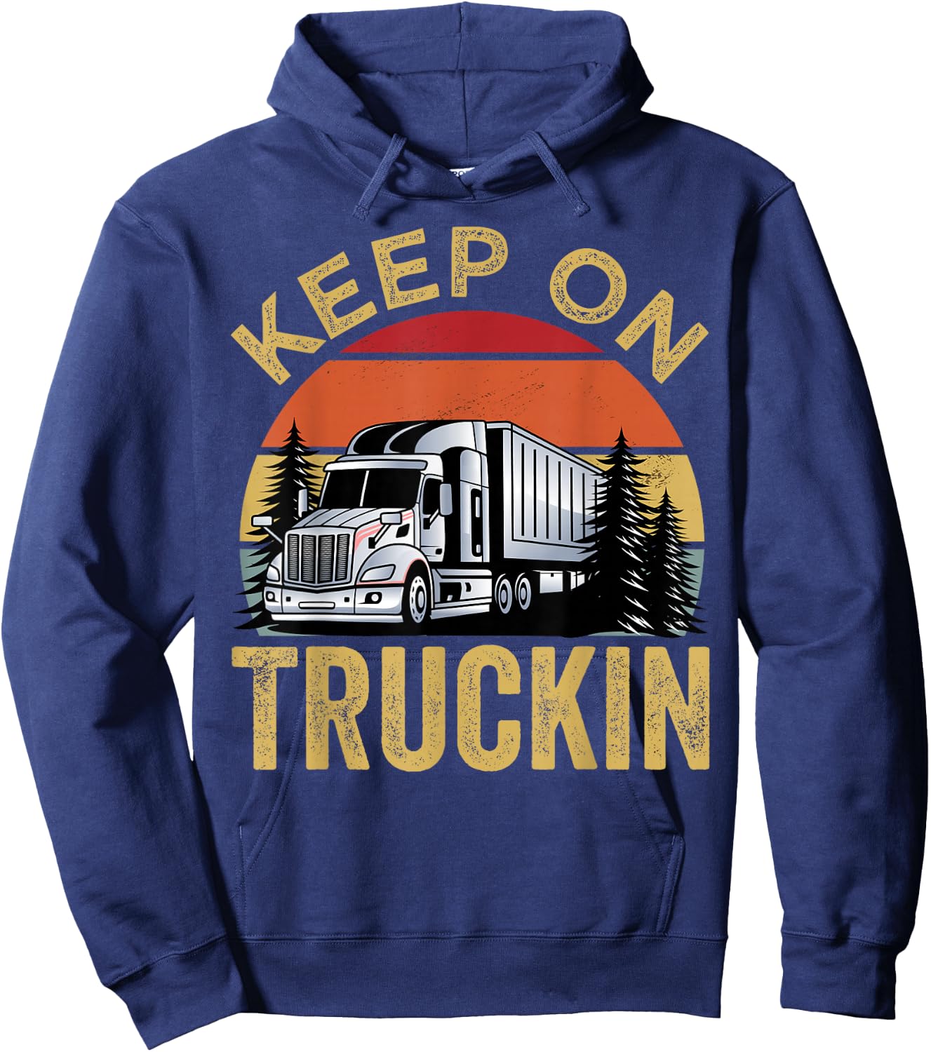 Keep On Truckin Hoodie - Hoodie | Navy