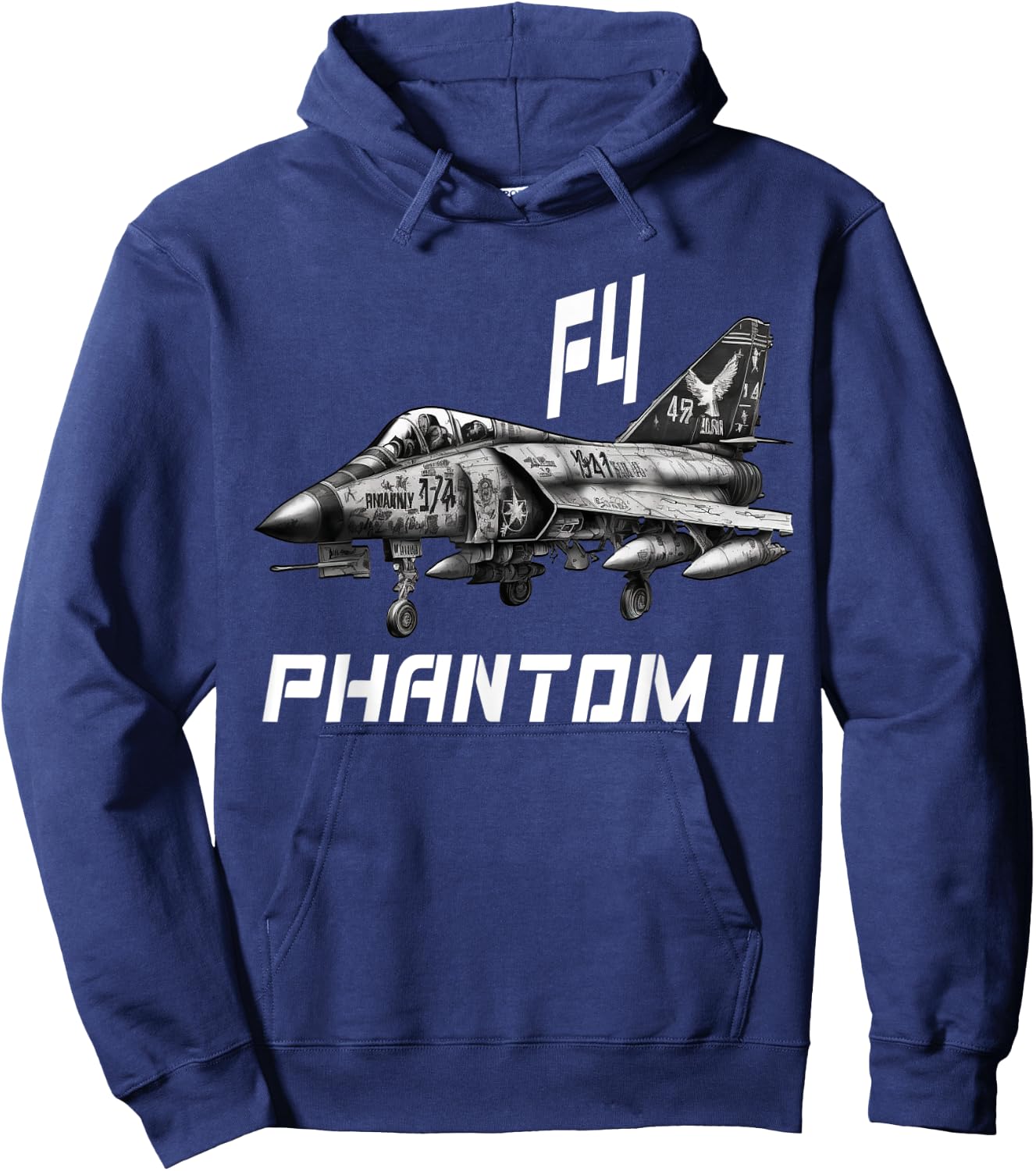 F-4 Phantom US Military Jet Interceptor Aircraft Hoodie - Hoodie | Navy