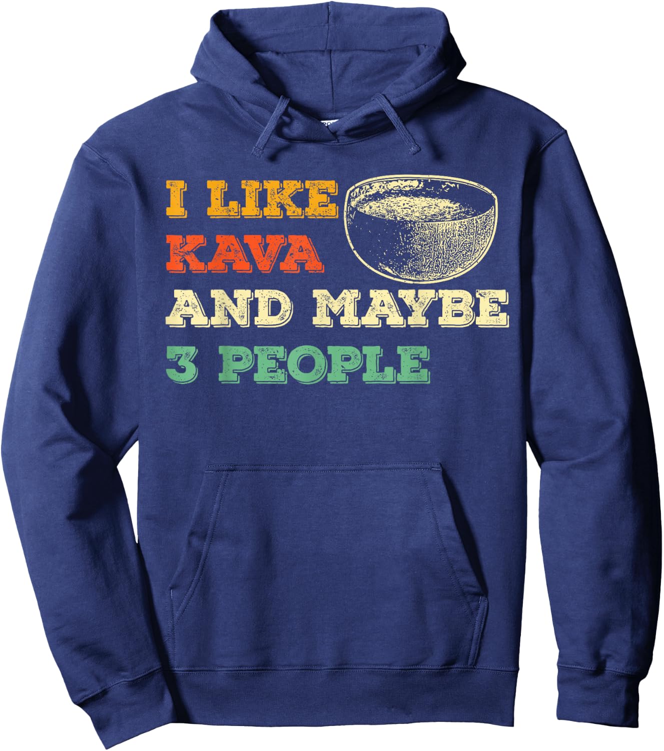 Funny Kava Tea Lovers Kava Bar Drinking Kava Kava Drink Love Hoodie - Hoodie | Navy