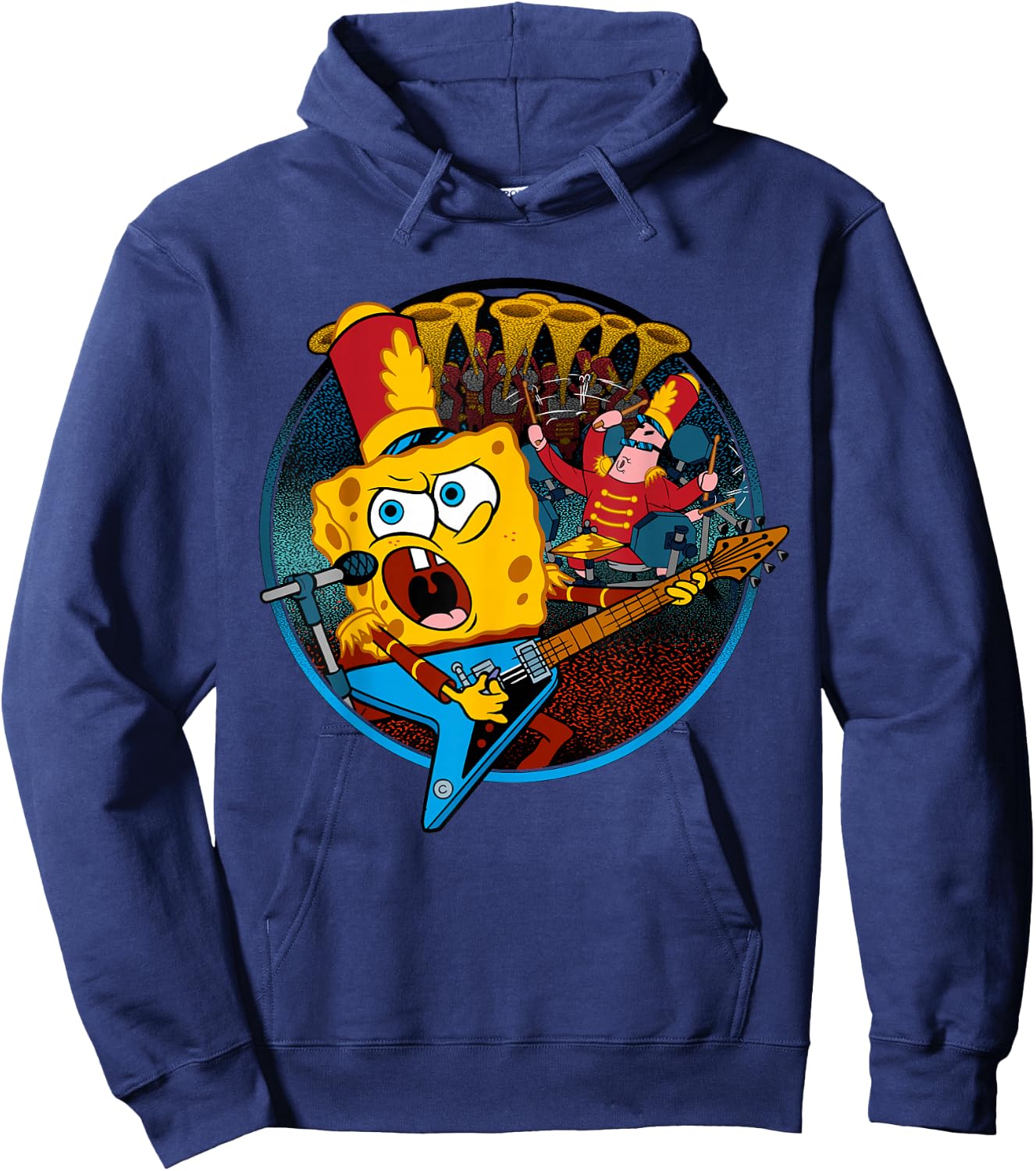 Spongebob Squarepants Bubble Bowl Epic Band Performance Hoodie - Hoodie | Navy
