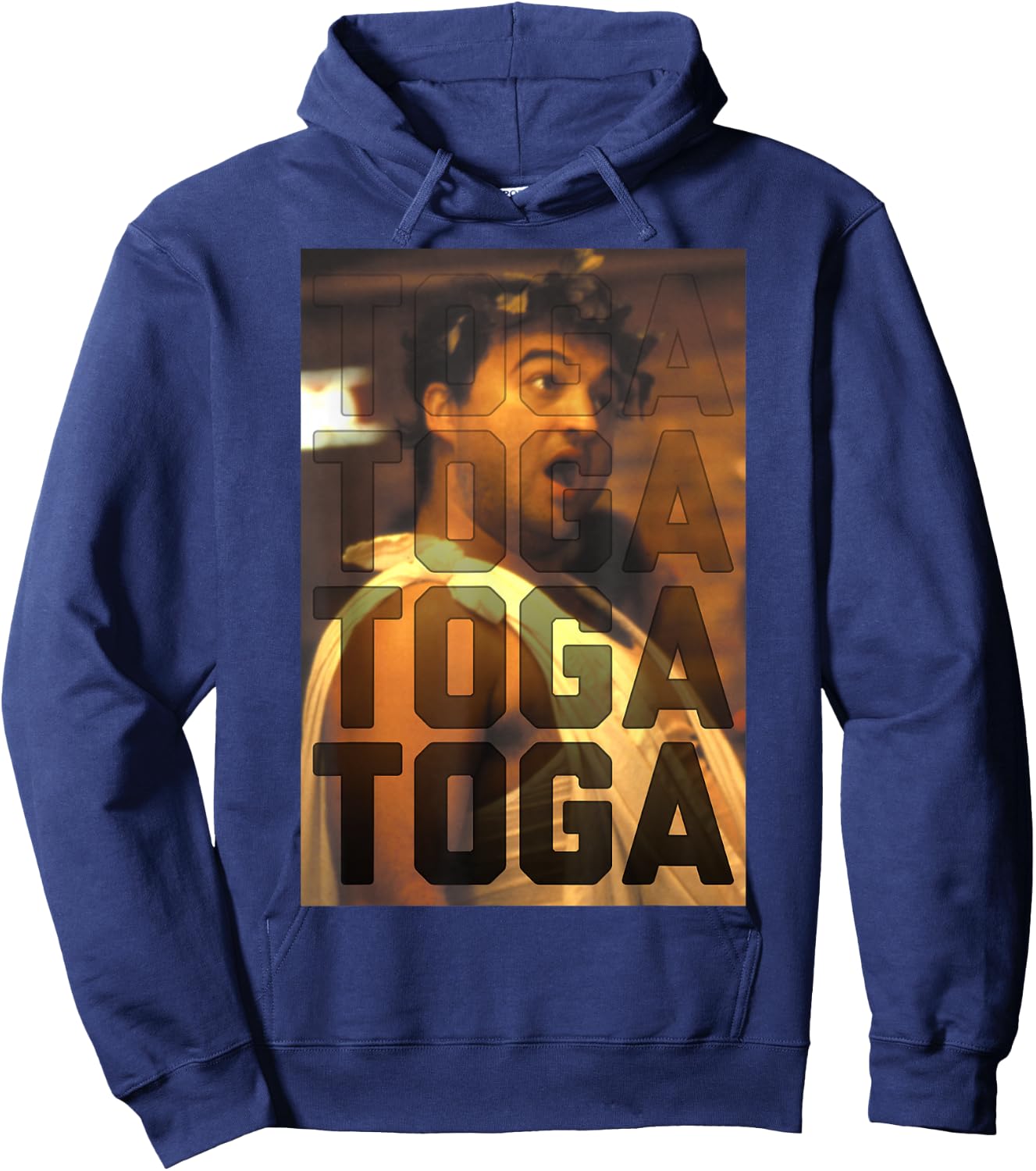 Animal House Bluto Blutarsky Toga Toga Toga Hoodie - Hoodie | Navy
