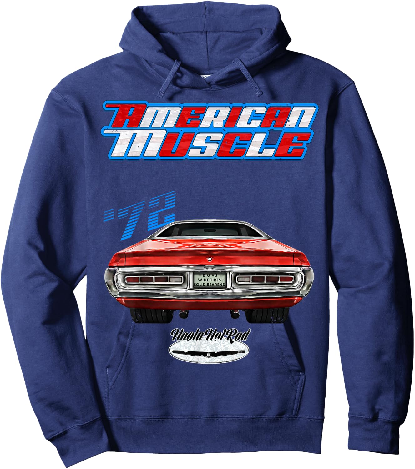 1972 Charger,Super Bee,Hot Rod,Muscle Car,Magnum,Wedge,R/T Hoodie - Hoodie | Navy
