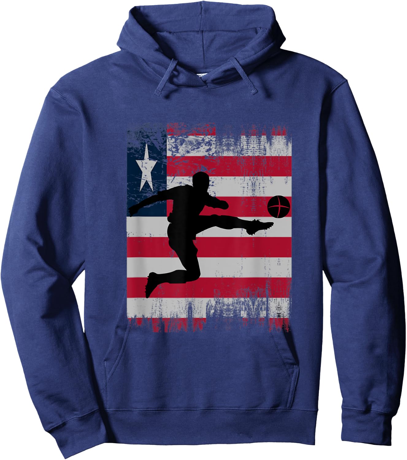 Liberia Soccer Liberian Football Liberia futbol team Hoodie - Hoodie | Navy