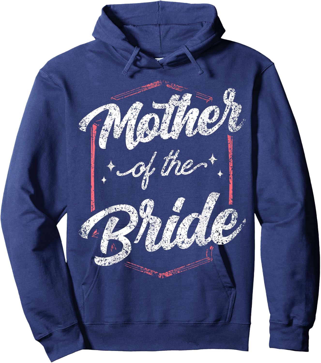 Mother Of The Bride Wedding Bachelorette Party Cute Mom Hoodie - Hoodie | Navy