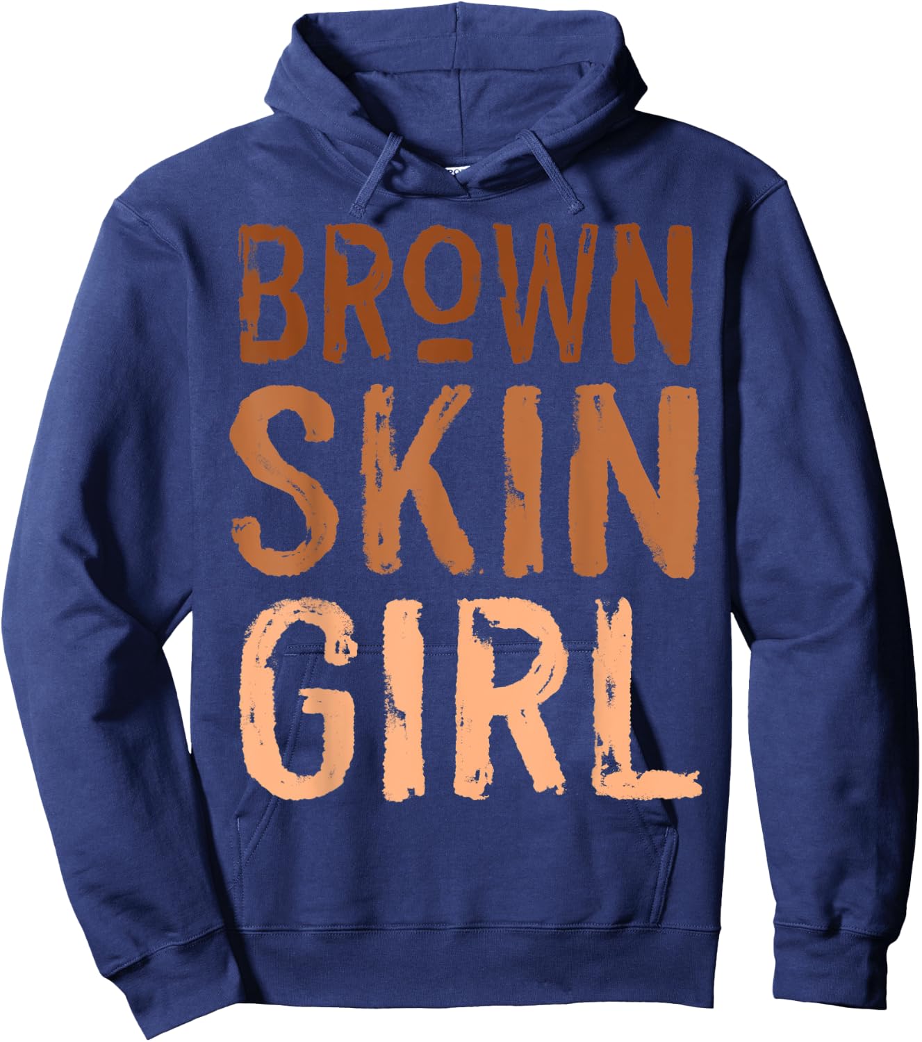 Funny Brown Skin Girl Melanin Queen Juneteenth Women Melanin Hoodie - Hoodie | Navy