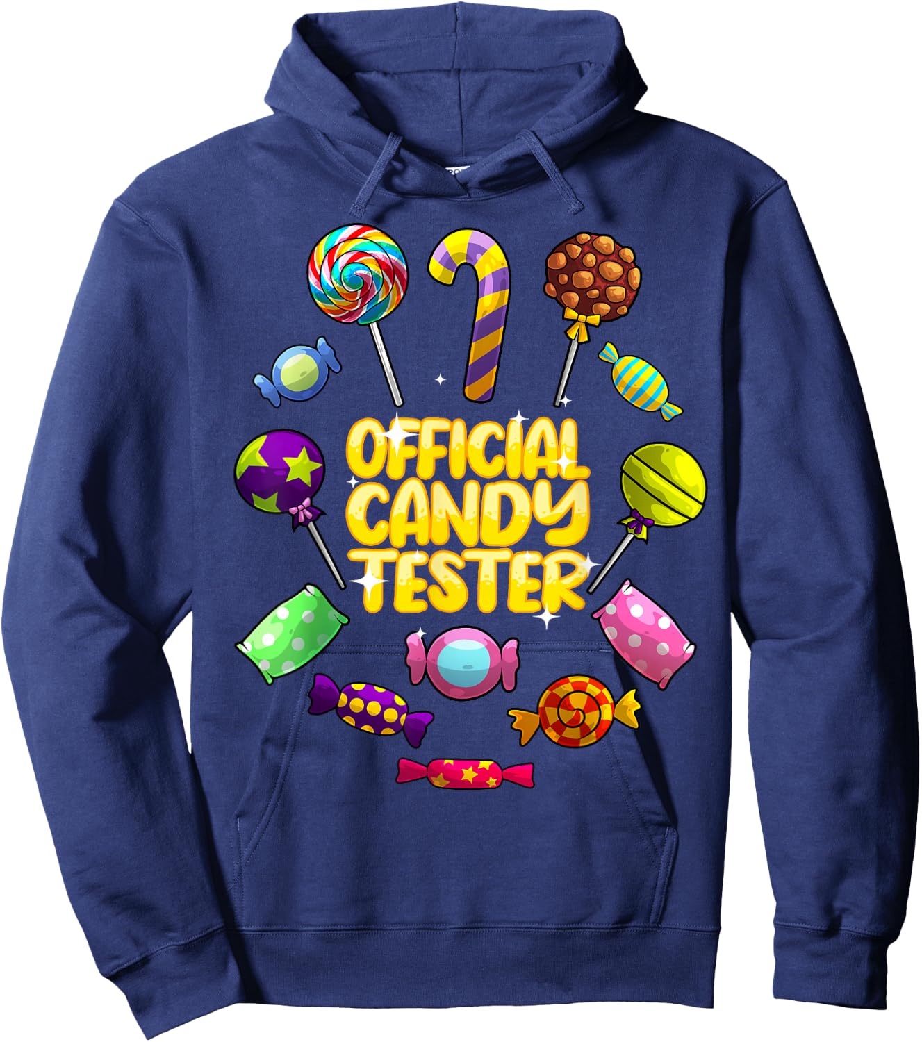 Cool Candy for Boys Girls Kids Bar Lollipop Halloween Sweets Hoodie - Hoodie | Navy
