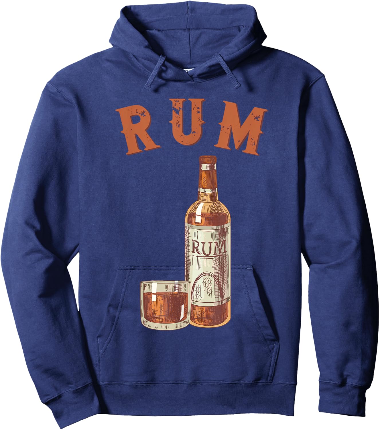 Rum Pirate's Favorite Drink Alcoholic Beverage Rum Hoodie - Hoodie | Navy