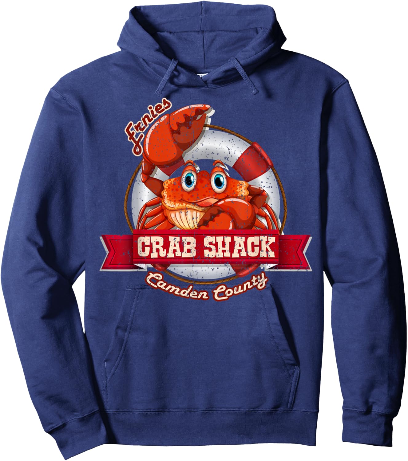 Vintage The Crab Shack From My Name Is Earl Hoodie - Hoodie | Navy