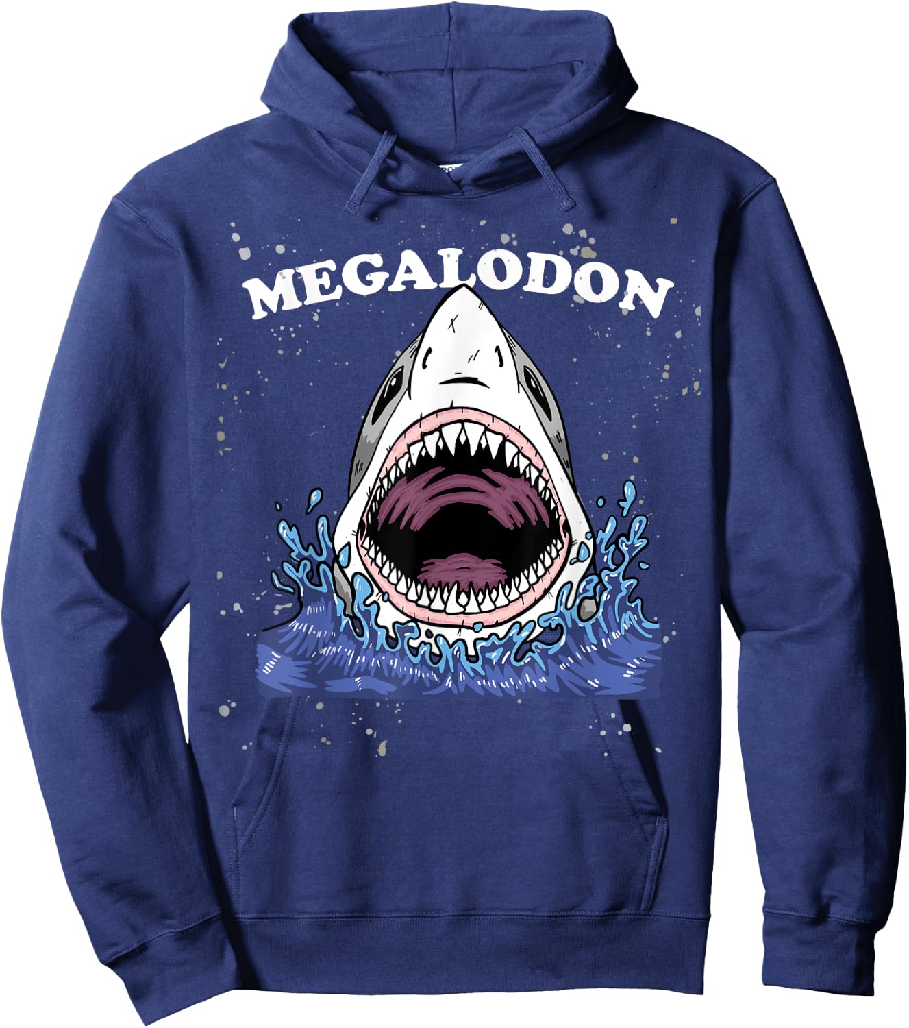 Giant Shark Megalodon Shirt Monster Retro Shark for Kids Hoodie - Hoodie | Navy