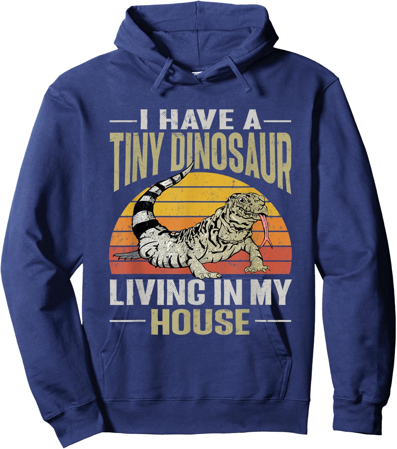 Tegu Lizard Reptile Herpetologist Hoodie - Hoodie | Navy