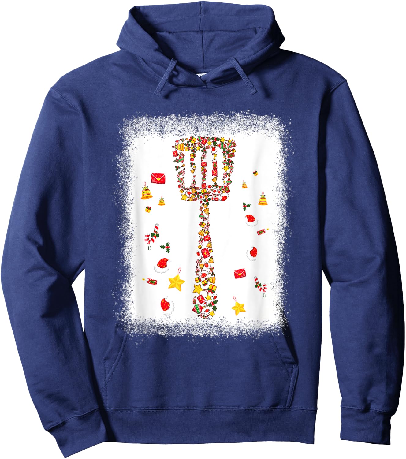 YXen Wooden Spatula Christmas Pajama Merry Xmas Cooking Mom Hoodie - Hoodie | Navy