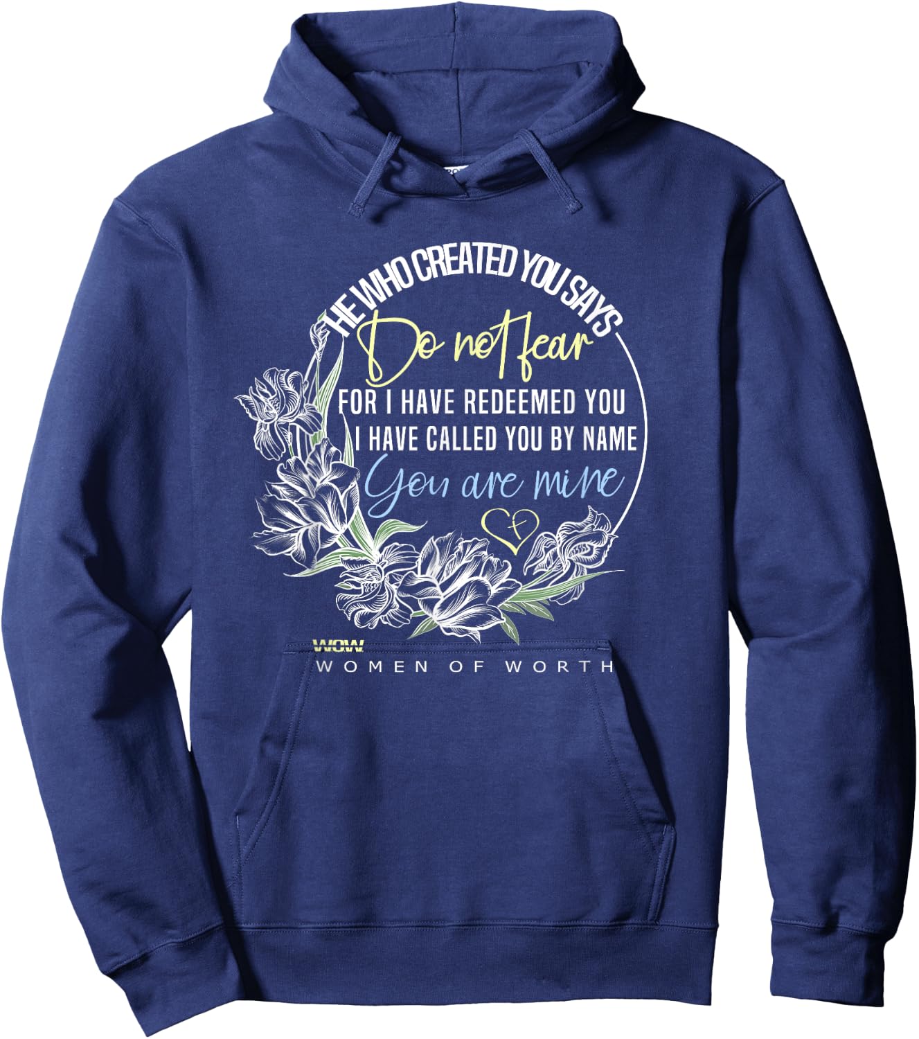 Isaiah 43:1 Bible Verse Do Not Fear Hoodie - Hoodie | Navy