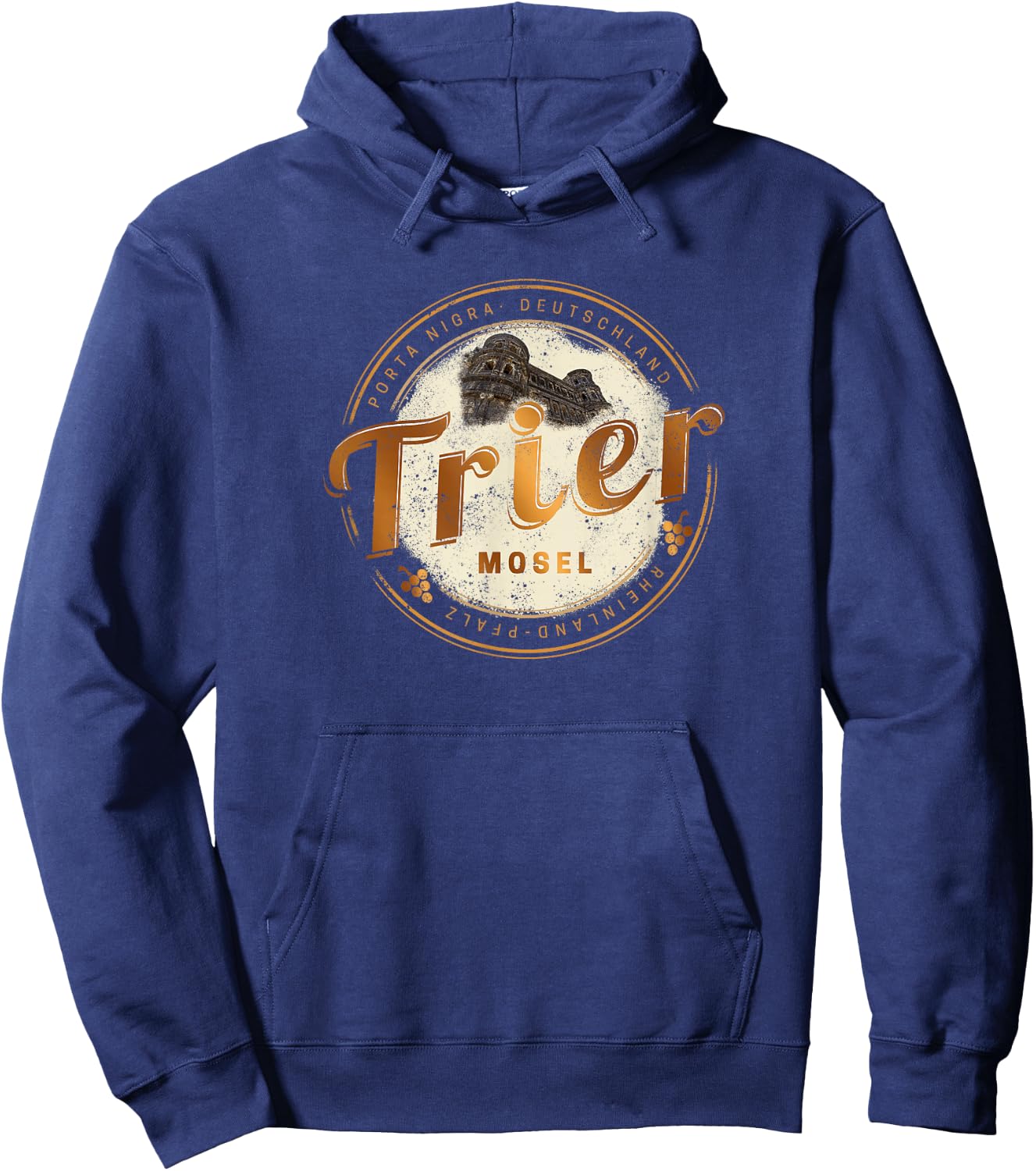 Trier Vintage Moselle Rhineland-Palatinate Germany Hoodie - Hoodie | Navy